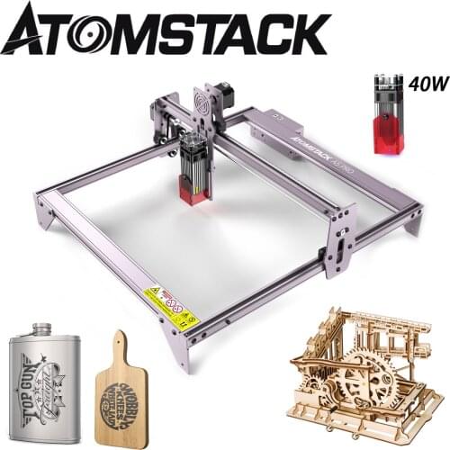 Engraver Laser Machine 40W ATOMSTACK A5 Pro M40 CNC Printer Cutter Craft DIY Craving Wood Leather Metal Acrylic 400mm*410mm Area