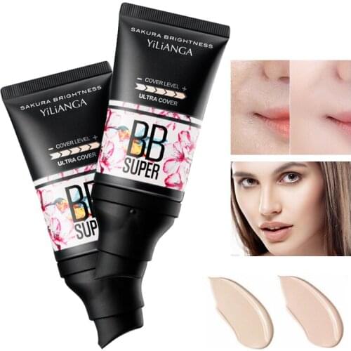 Loumesi Korean bb cream Make up Foundation Natural Brighten Face Makeup Moisturizing Liquid Cream Whitening Women Cosmetics