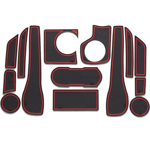 SMABEE Anti-Slip Gate Slot Cup Mat for KIA Rio K2 2011 2012 2013 2014 16L 14L Auto Motive Interior Decoration Accessories