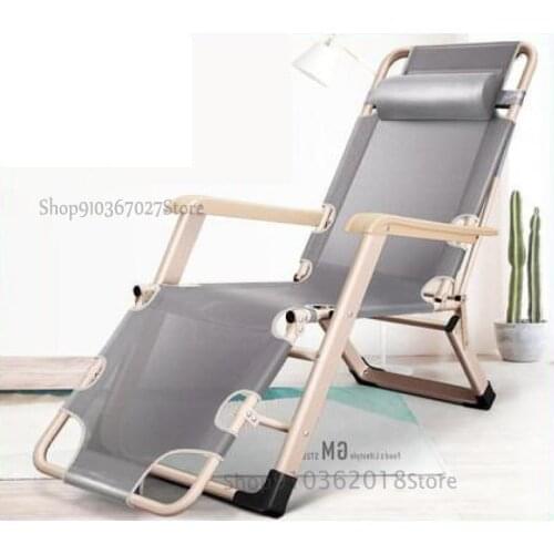 Recliner lunch break folding chair bed leisure siesta sheet person backrest lazy sofa home balcony chair