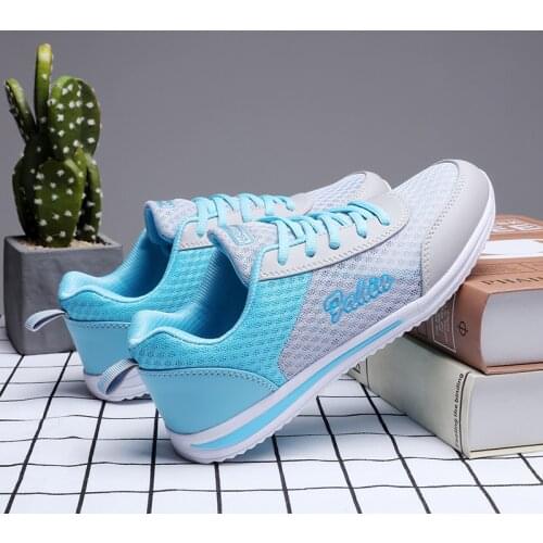Sport tennis Shoes Women Air Mesh Breathable Walking Women Sneakers Comfortable blue Fashion Casual Sneakers Chaussure Femme