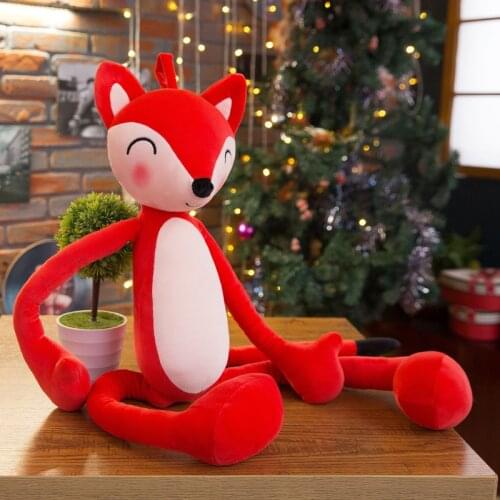Soft Down Cotton Long-Legged Fox Doll Long Legged Dog Plush Toy Grab Machine Doll Wholesale Stuffed Animals Surrounding Gifts