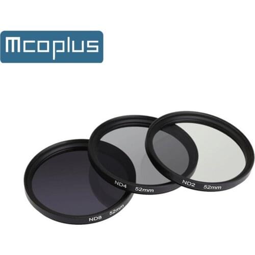 Mcoplus ND2 ND4 ND8 Neutral Density Lens Filter Kit Set 49mm 52mm 55mm 58mm 62mm 67mm 72mm 77mm 82mm for Canon Nikon Sony Pentax