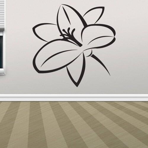 Wall Decals Flower Plant Art Wall Stickers Home Decors Bedroom Wall Ornament Pattern Self Adhesive Wallpaper Removable B165
