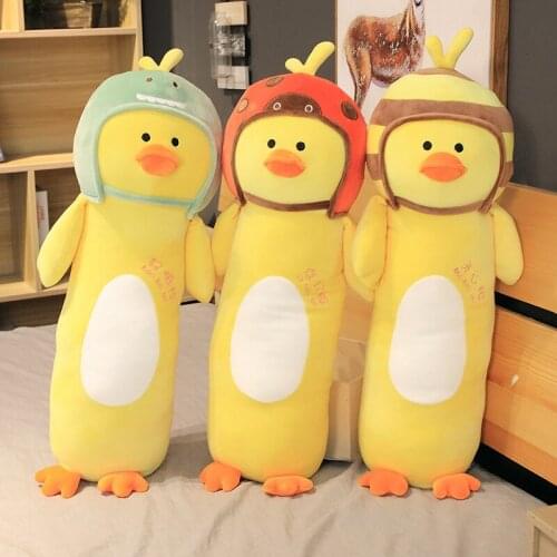 New 70cm Big Yellow Duck Plush Toys Stuffed Animals Plush Duck Toys Soft Pillow Cartoon Anime Dolls for Children Kids Xmas Gift