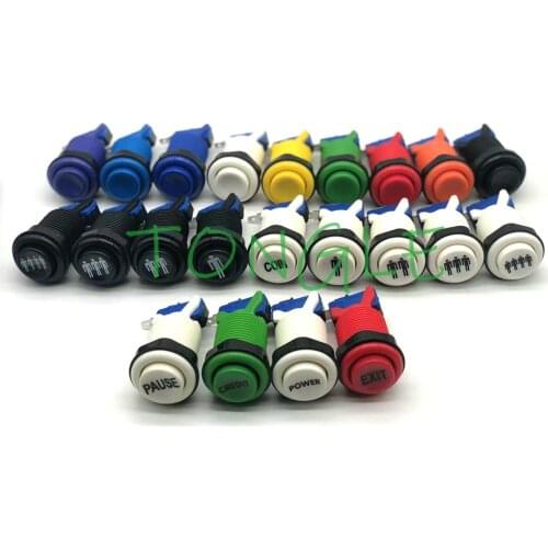 New Happ Type American Style Standard Push Buttons With Micro Switch For Arcade Video Games Mame Jamma
