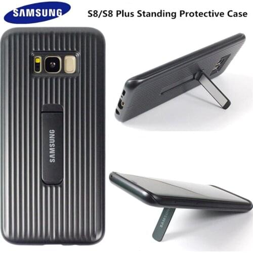 Original Samsung Galaxy S8 Plus Standing Phone Case Ultimate Device For S8 SM-G9500 S8+ G9550 Protection Cover With Logo 6 Color