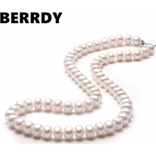 7-8mm Natural Pearl Necklace Hot Promotion Excellent Gift Nice Present for Lady Female Girls Christmas Jewelry