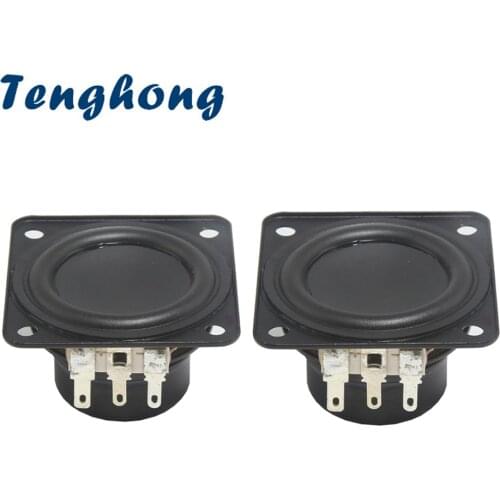 Tenghong 2PCS 1.75 Inch Neodymium Full Range Portable Bluetooth Speaker Long Stroke 4Ohm 6W For Flip 3 Speaker Units DIY 43-45MM