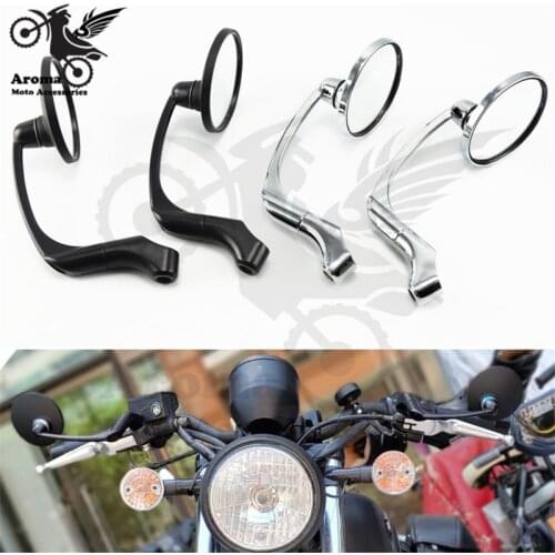 Retro classic motorbike rear view mirrors vintage moto side mirrors for harley sportster cafe racer motorcycle rearview mirror