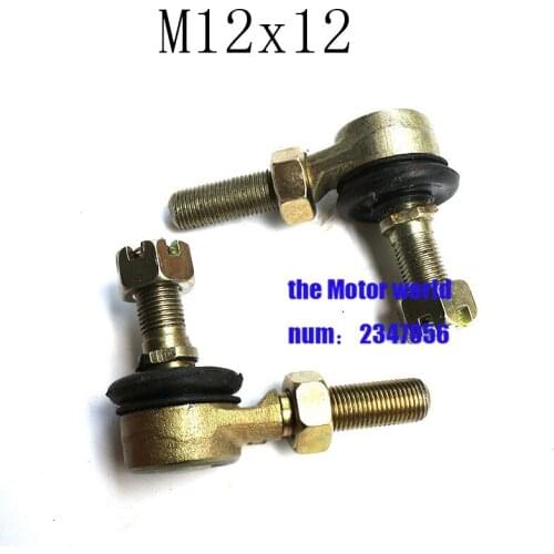 1 Pair M12x12 Tie Rod Ball Joint For 50cc 70cc 90cc 110cc 125cc 150cc 200cc 250cc ATV Quad 4-Wheeler Accessories