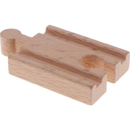 Compatible Wooden Trains Railway Building Set Accessories Bridge Rails Locomotive, etc Kids Educational Toy