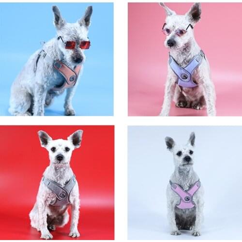 Dog Harness Reflective Chest Vest for Small Medium Dog Breathable Harness Vest Puppy Dogs Chest Pet Supplies Harness Fashion