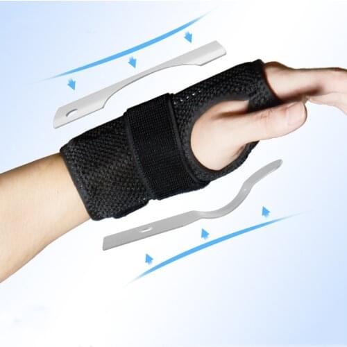 1 piece Wristband Wrist Support Sport Sprain Splint Fractures Carpal Tunnel Wrist Brace Fixed Hand Band Exercise Safety Dropship