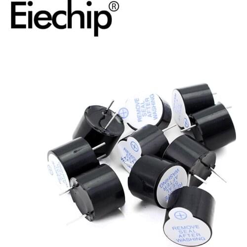 10pcs/set 5V Active Buzzer kit Magnetic Long Continous Beep Tone Alarm Ringer 12mm Mini Active Piezo Buzzers Fit For Arduino Diy