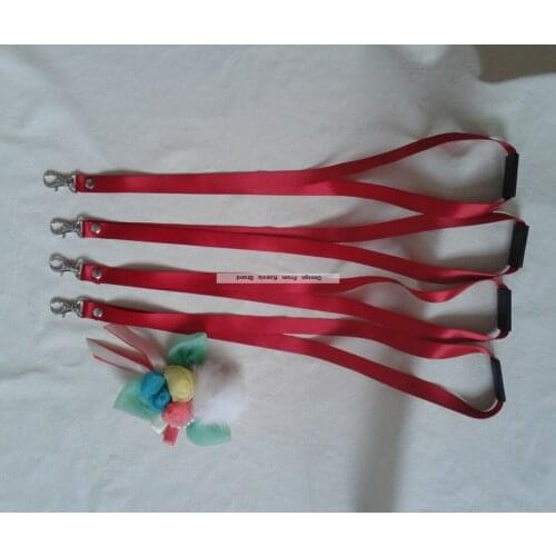 10PCS/Lot 15MM Safety Quickle Released Lanyard polyester Red Neck Lanyard For Nurse/Student/Exhibition Nurse School
