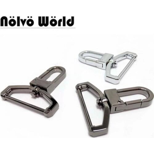 30pcs 4 colors 38X55mm Thick snap hook for man bag 3.8cm removable ribbon,Swivel clasp for men handbags laptop belts strap