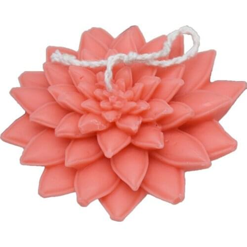 3D Sleeping Lotus Silicone Candle Molds DIY Baking Mold Handmade Soap Aromatherapy Decorating Tools Candle Resin Crafts Mould