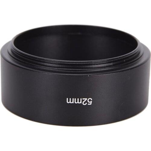 52mm Long Metal Lens Hood For Canon For Nikon For Olympus For Pentax For Fujifilm Camera Lens