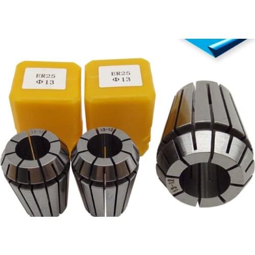 Free shipping, 1pc ER25 collets1/2'' (12.7mm) +2pc ER25 UM Nut for CNC milling lathe tool and spindle motor