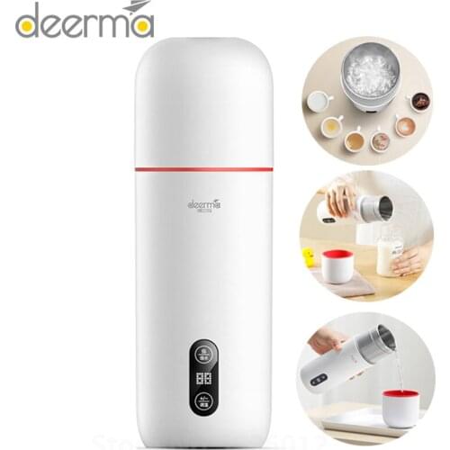 Deerma Electric Water Cup 350ml Portable Temperature Display Smart Touch Control Insulation Mug Smart Kettle