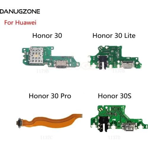 USB Charging Dock Port Socket Jack Plug Connector Charge Board Flex Cable For Huawei Honor 30 Lite Pro 30S