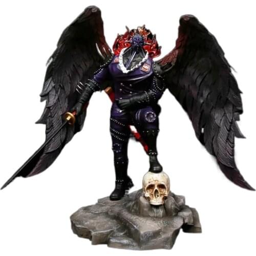 32cm Anime Figure Beasts Pirates Bust King Three Plagues Kaido GK Action Figure Beasts Pirates Figurine Model Doll Gift