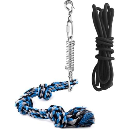 Pet Toy Spring Pole Dog Rope Toy Dog Tug of War Toy Outdoor Pet Strong Hanging Exercise Rope dog accessories