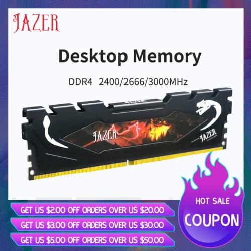 JAZER RAM RGB DDR4 8GB 3000MHz Memory DIMM for Desktop
