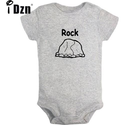 Rock Paper Scissors Cute Baby Boys Girls Bodysuit Funny Clothing Give Me A Break I'm New Here Rompers Short Sleeves Jumpsuit