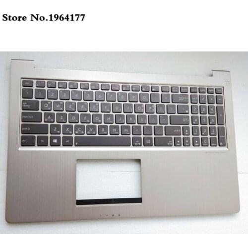 Korean KR Laptop Keyboard bezel For ASUS ZenBook UX51VZ UX51 BX51VZ U500VZ Palmrest Top Cover UPPER CASE silver color