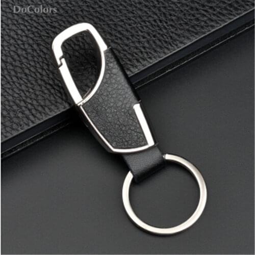 DoColors Leather Car Metal Key Ring Keychain For Renault Koleos Fluenec Sandero Latitude Kadjar Captur Talisman Megane RS clio