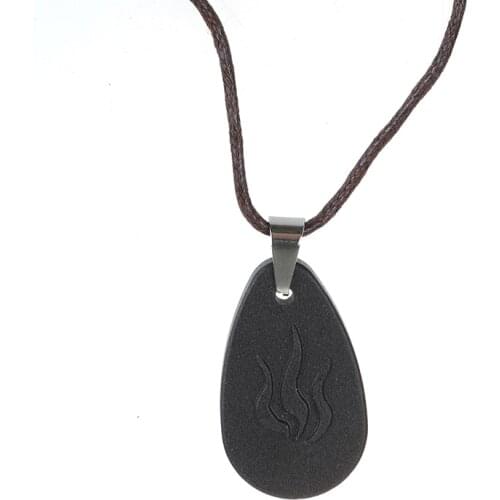 Water-drop Quantum Pendant Scalar Energy Ion Necklace Health Jewelry Lava Stone Pendants 5g radiation Protection shungite Stone