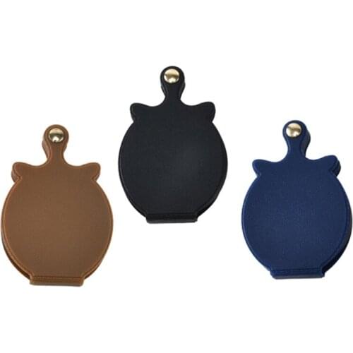 M4YD 10X Small Pocket Magnifier Premium Folding Mini Magnifying Glass with Rotating Protective Leather Sheath Jewelry