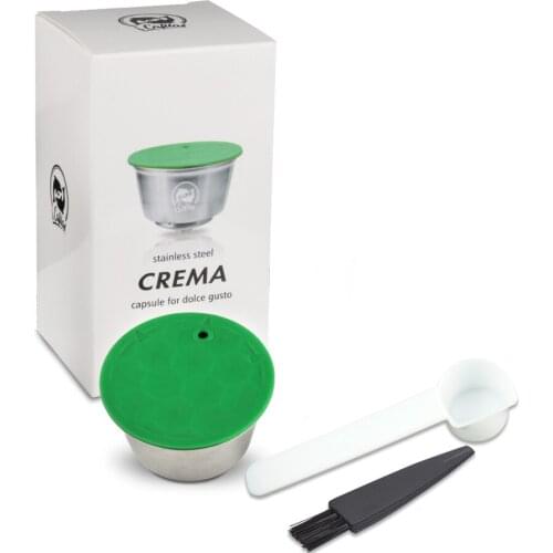 Reusable Coffee Capsule Dolci Gusto Stainless Steel Coffee Filter For Nescafe Dolce Gusto Capsula With Spoon And Brush