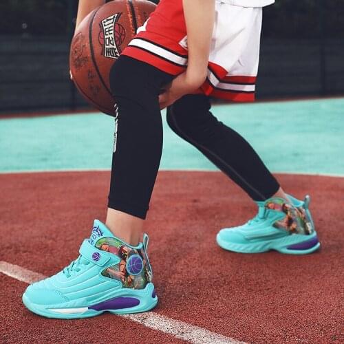 Boys Men Basketball Shoes 2022 New Brand Kids Sneakers Outdoor Big Children Non-slip Sports Shoes Athletic Shoes Basket Sport