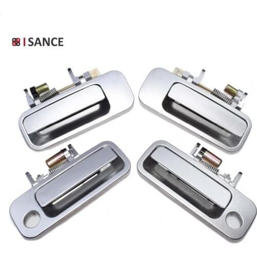 ISANCE Outside Door Handle Silver Rear & Front Right Left 69220-AA010 69230-AA010 For Toyota Camry 1997 1998 1999 2000 2001