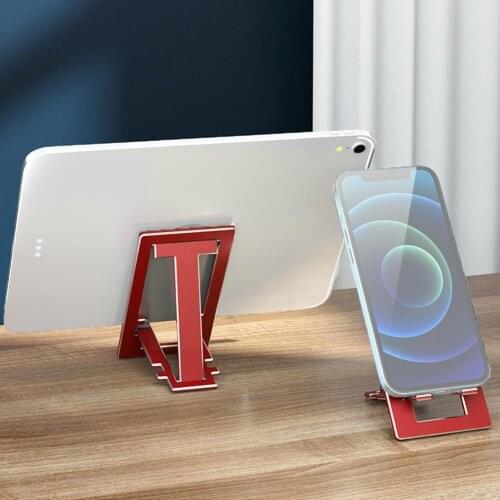 Desktop Stand Portable Aluminum Alloy Mini Tablet Computer Mobile Adjustable Phone Folding Stand Stand S4Y4