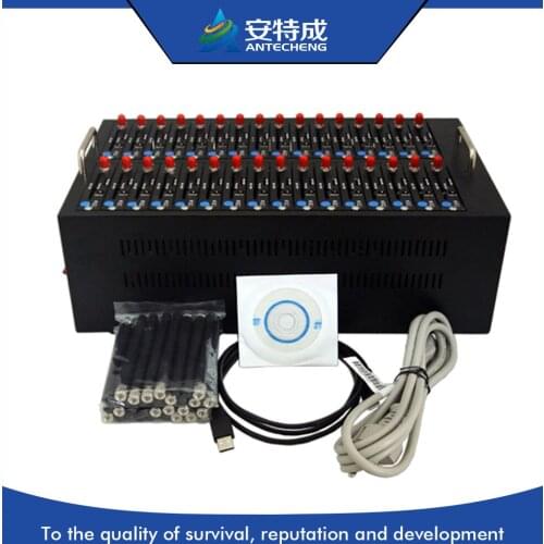 Cheap gsm bulk sms 32 port modem pool, 850/900/1800/1900MHz wavecom q24plus 32 port modem pool