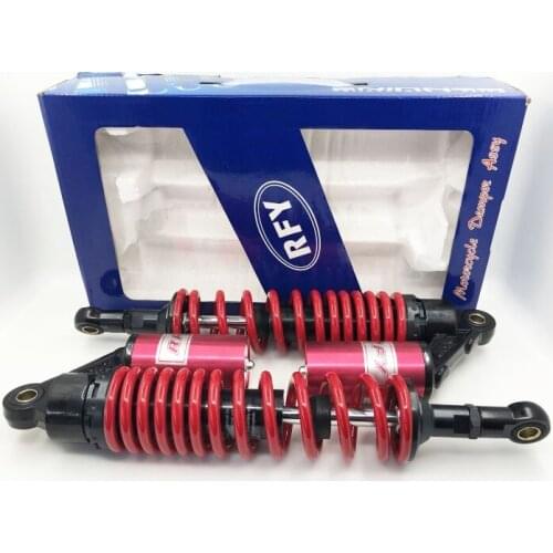 New 350mm 360mm 8mm spring shock absorber motorcycle air impact device for Yamaha suzuki kawasaki Honda CB750 RED