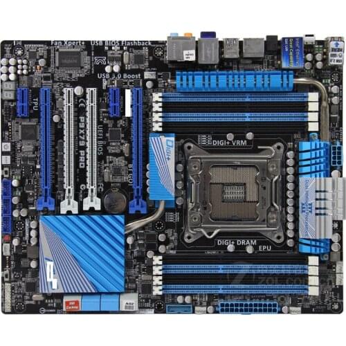 Original motherboard ASUS P9X79 PRO DDR3 LGA 2011 USB2.0 USB3.0 64GB for 32nm cpu X79 Desktop motherboard Free shipping