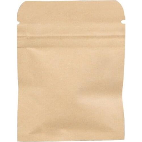 6*8cm Eco-Friendly Aluminized Interior Kraft Paper Tea Bag Zipper lock Gift Packing Bags 50pcs/lot