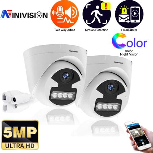 AHCVBIVN Face Detection POE Camera 5MP Home Security CCTV Camera Ultra HD 40M IR ONVIF H.265 P2P Security Dome IPC camera XMEYE