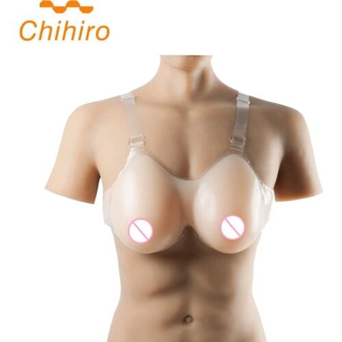 Realistic Breast Form Enhancer Crossdresser Strap Fake Boobs Bust Silicone Bra Transgender Shemale Artificial Breast Transgender