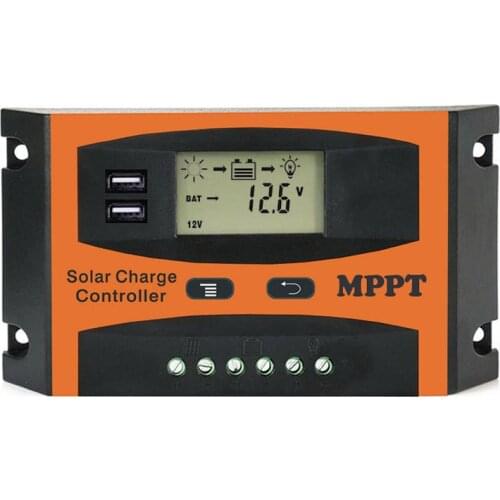 30A/40A/50A/60A Solar MPPT Controller Battery Pack Solar Panels Charger 12V / 24V Identification MPPT Solar Controller
