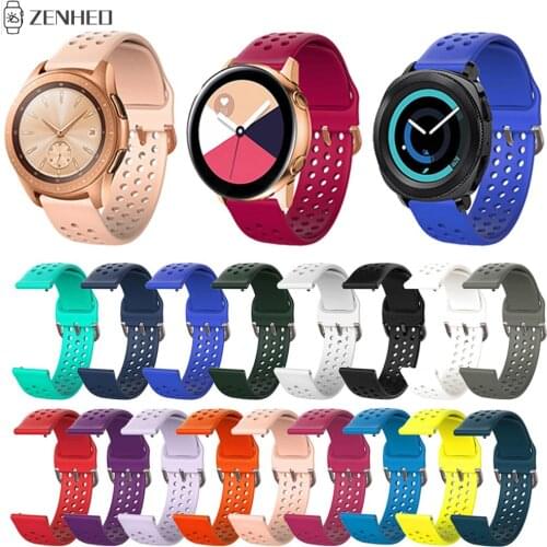 Sports Band Strap For Samsung Galaxy Watch 42mm/Gear S2 Replacement 20mm Silicone Watchband For Garmin Forerunner 245 245M 645