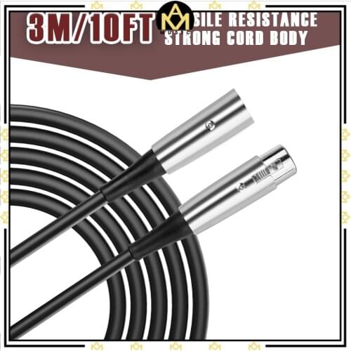 XLR Cable Male To Female Professional Audio Cable Adapter Types For Microphones Speakers Sound Consoles