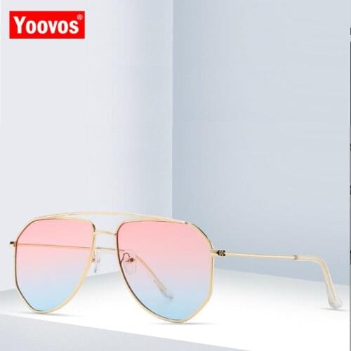 Yoovos Vintage Sunglasses Women 2021 Mirror Brand Designer Women Sunglasses Retro Sun Glasses For Men Oculos De Sol Feminino