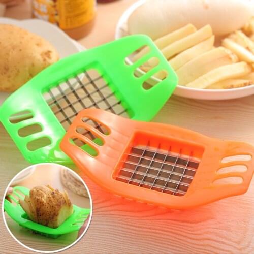 1 pc Stainless Steel Vegetable Potato Slicer Cutter Chopper Chips Making Tool Potato Cutting Fries Tool Kitchen Accessories