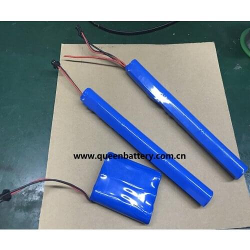 10.8V 11.1V 3S1P 18650 QB18650 electric curtain battery pack 2600mah with PCB(3-6A) with SM connector